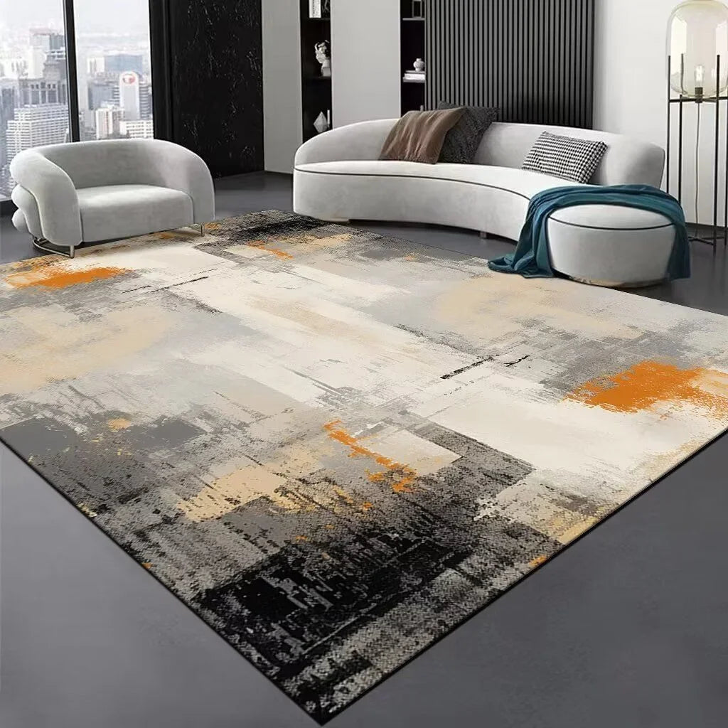 Navak Teppich, luxuriöser abstrakter Teppich für Wohnzimmer, Couchtische, Sofabereich, rutschfest, schmutzabweisend, Teppiche, Dekoration, Schlafzimmer, Bodenmatte