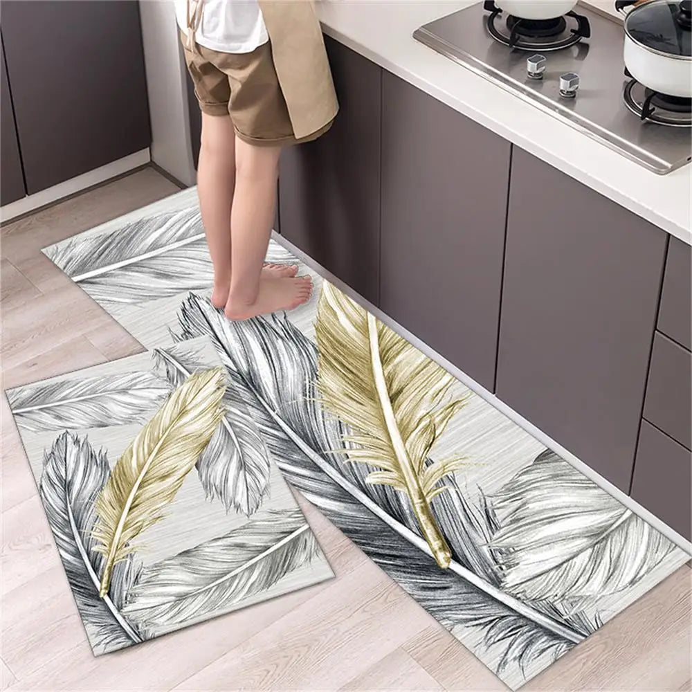 Navak Teppich, Küchenteppichmatten für Boden, Schlafzimmer, Wohnzimmer, langer Nachttisch, weicher, waschbarer Teppich, rutschfeste Fußmatte für Badezimmer, Eingang