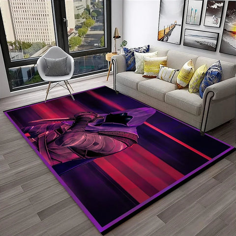 Navak Carpet VALORANT Game Gamer Cartoon 3D Carpet Rug for Home Living Room Bedroom Sofa Doormat Decor,kids Play Area Rug Non-slip Floor Mat