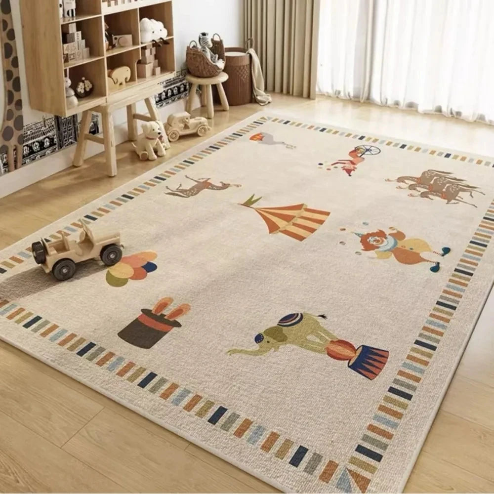 Navak Teppich Teppich Zimmer Schlafzimmer Cartoon Weltkarte Unterwasserwelt Weltraum Teppich Waschbar Rutschfester Teppich Kinder Spielmatte Heimdekoration