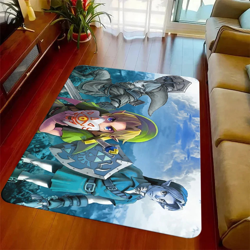 Navak Carpet The L-Legend of Z-elda Majora's Mask Area Rug Gaming Rug Videospiel-Teppich Teppiche für Wohnzimmer Home Decor Rug Rutschfeste Bodenmatte