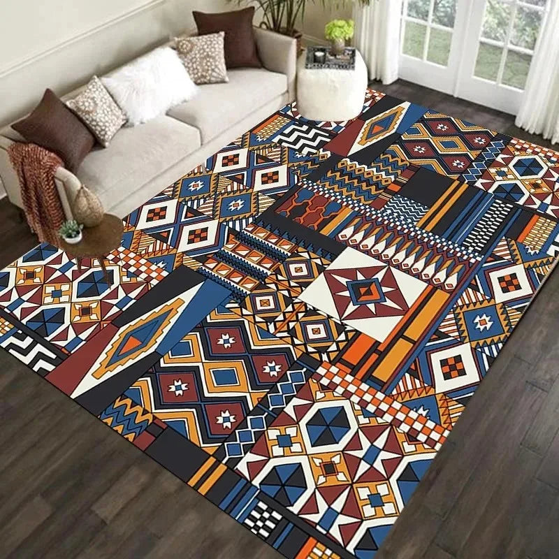 Navak Carpet Nordic Moroccan Carpet Bedroom Living Room Dirt Resistant Carpet Bohemian National Style Home Decor Washroom Floor Mat
