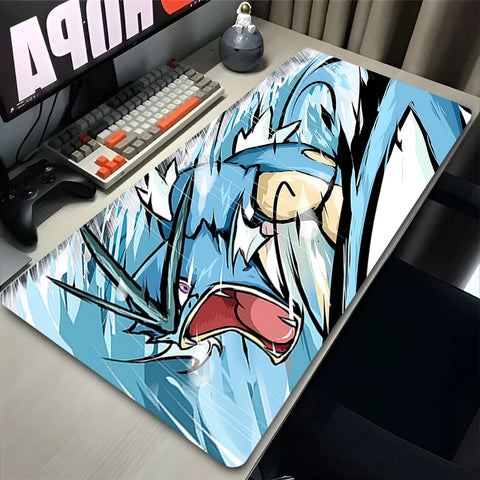Navak Carpet Huge Waves Japan Anime Mouse Pad Laptop G-gyarados Red Sun Clouds Mousepad PC P-pokemons Keyboard Rug XXL Desk Mat Gaming Carpet