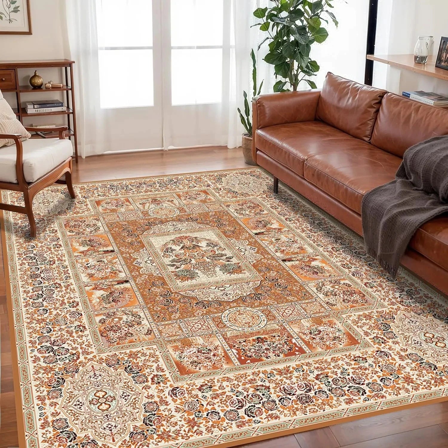 Navak Carpet Exclusive Picks Bohemian Crystal Velvet Anti Slip Carpet For Living Room ,Floor Bedroom Big Size Rugs, Sofa Mats, Study,Home Decoration