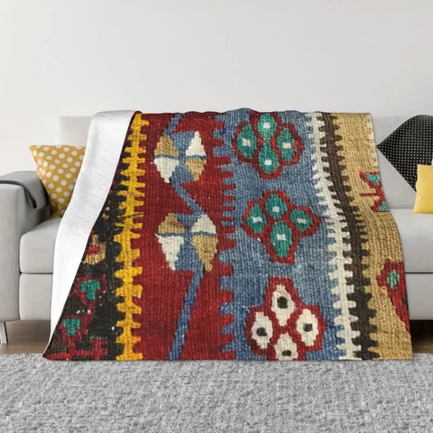 Navak Teppich Sofa Fleece Baluch Flachgewebe Antiker Afghanistan Teppich Überwurfdecke Warmer Flanell Türkischer Kelim Ethnische Kunst Decken Tagesdecken