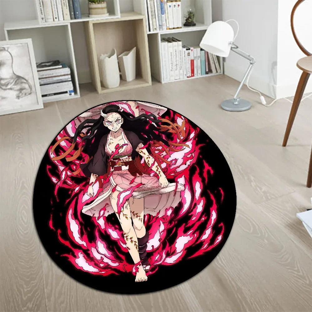 Navak-Teppich, Teppich, Anime-Dämonentöter, Nezuko Kokushibou, Tanjirou Kanroji, Kochou, Gokudera Makoto, kreativer bedruckter Teppich für die Inneneinrichtung