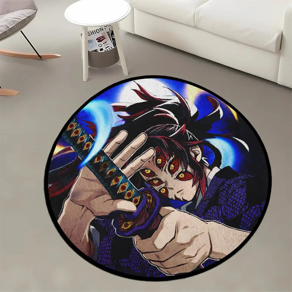 Navak-Teppich, Teppich, Anime-Dämonentöter, Nezuko Kokushibou, Tanjirou Kanroji, Kochou, Gokudera Makoto, kreativer bedruckter Teppich für die Inneneinrichtung