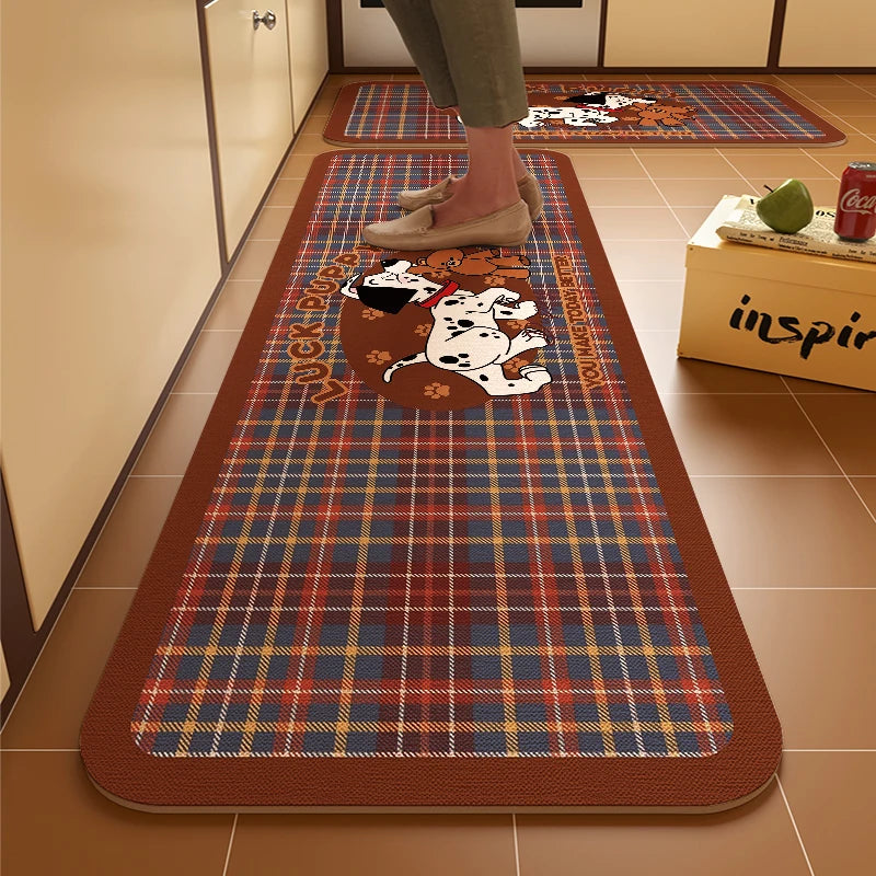 Navak Carpet Exclusive Picks Budding Diatomite Carpet Scandinavian Style Non-Slip Water-Absorbent Mute Kitchen Breakfast Area Home Decoration