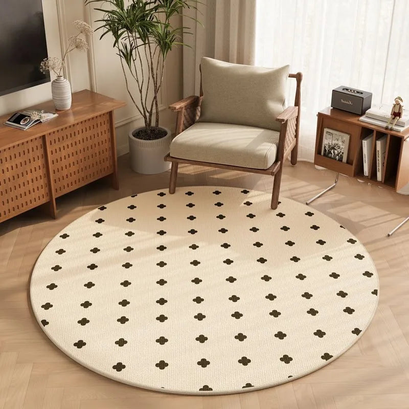 Navak Teppich Europa Böhmen Stil Runder Teppich Wohnzimmer Sofa Schlafzimmer Nachttisch Arbeitszimmer Küche Eingangstürmatte Rutschfester Wohnkultur Teppich