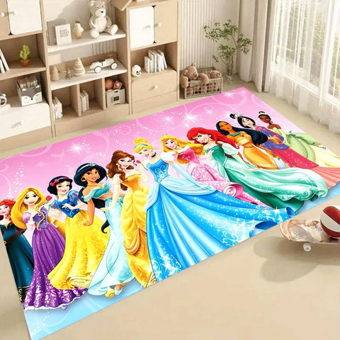 Navak Carpet Daily Picks Disney Princess Portrait Teppich Wohnzimmer Badezimmer Schlafzimmer Bereich Teppich Casual Play 카펫 Matte Badetürmatte Bodenunterlage Spielmatte