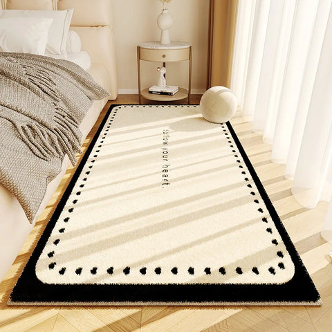 Navak Carpet Exclusive Picks – Einfacher, cremefarbener Kunstkaschmir-Teppich für Wohnzimmer, flauschige Teppiche, Heimdekoration, Schlafzimmer, Garderobe, Nachttisch, rutschfeste Teppiche