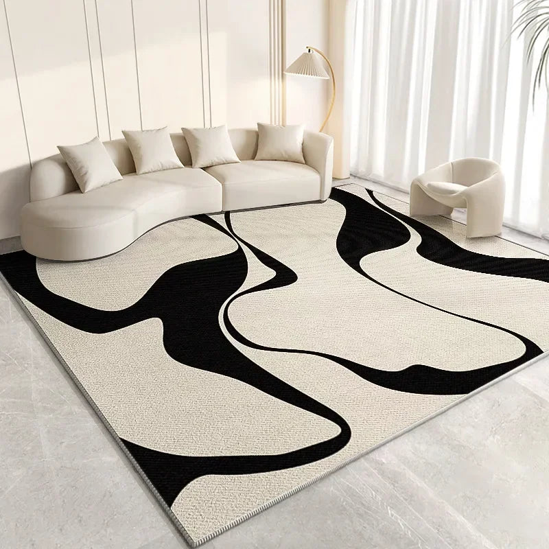 Navak Carpet Exclusive Picks Cremefarbener Schlafzimmerteppich, schlichter Bett-/Tischkissenteppich, leichter Luxus-Wohnzimmerteppich, komplettes Sofa, Kaffee, Heimdekoration