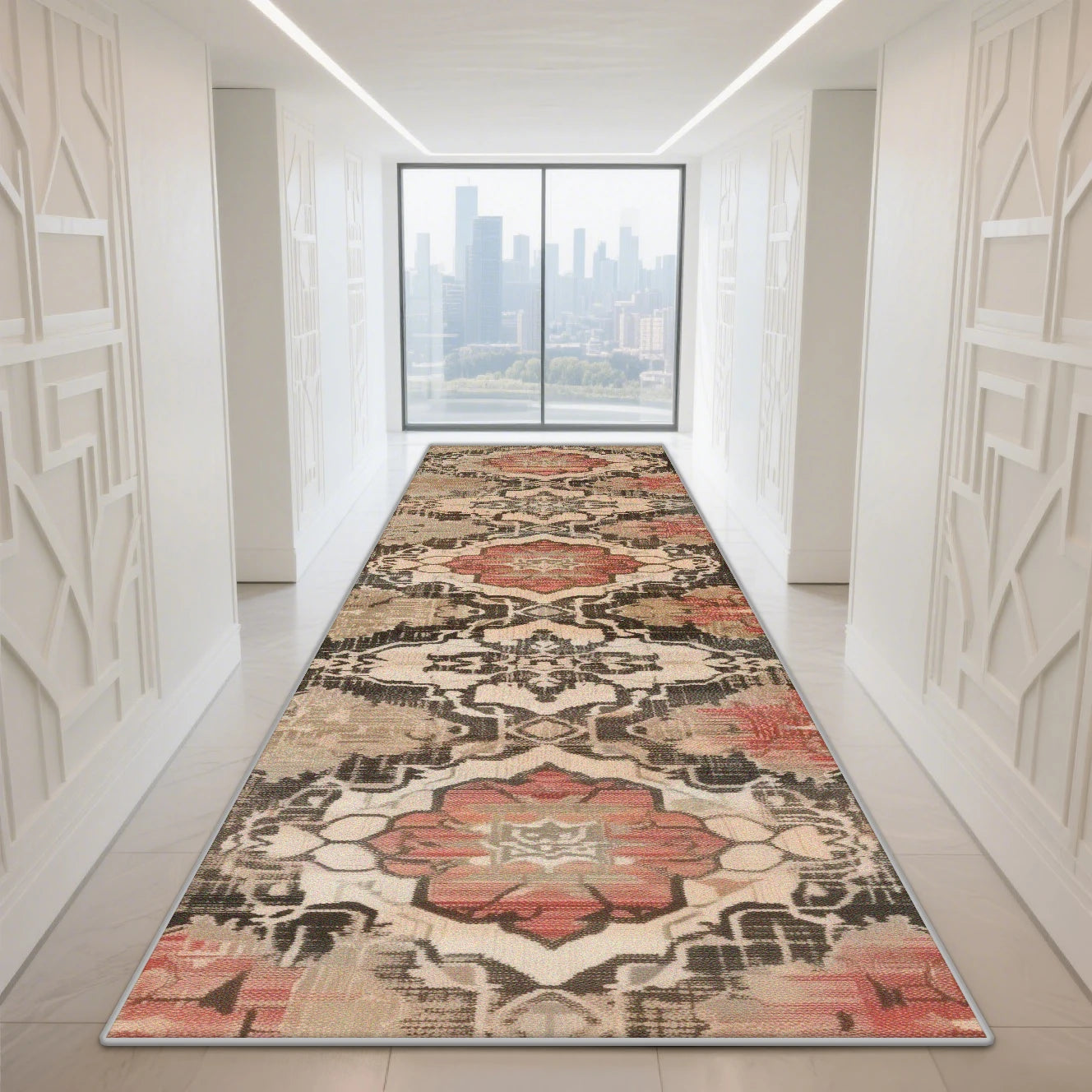 Navak Carpet Morocco Hall Corridor Carpet Non-slip Washable Home Runner Stairway Rug Outdoors Aisle The Long Corridor Mat Customizable Lobby