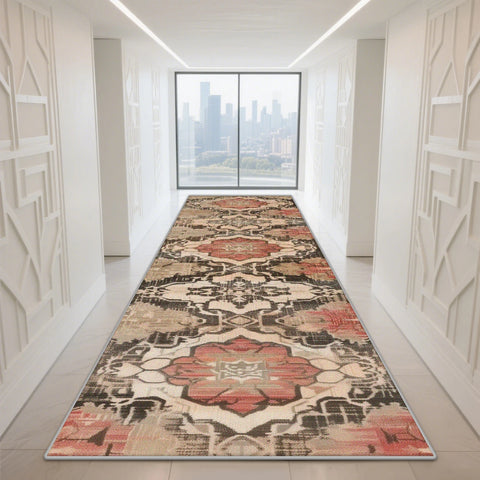 Navak Carpet Morocco Hall Corridor Carpet Non-slip Washable Home Runner Stairway Rug Outdoors Aisle The Long Corridor Mat Customizable Lobby