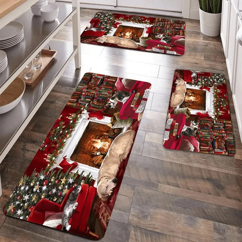 Navak Carpet 1 Stück Küchenteppich mit Zitronenmuster, rutschfeste Fußmatten, Pop-Art-Design, Wohnzimmerteppich, Badematte, Teppich für Zuhause, Waschbecken, Wäschedekor