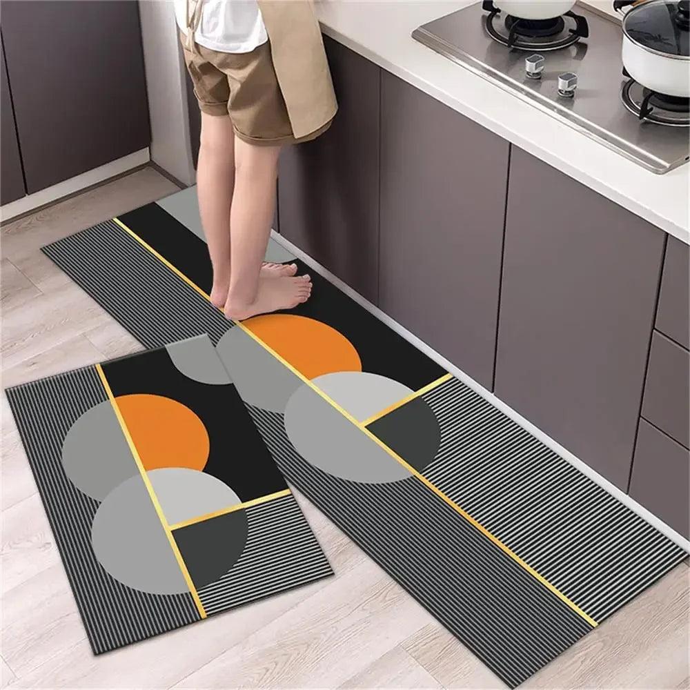 Navak Teppich, Küchenteppichmatten für Boden, Schlafzimmer, Wohnzimmer, langer Nachttisch, weicher, waschbarer Teppich, rutschfeste Fußmatte für Badezimmer, Eingang