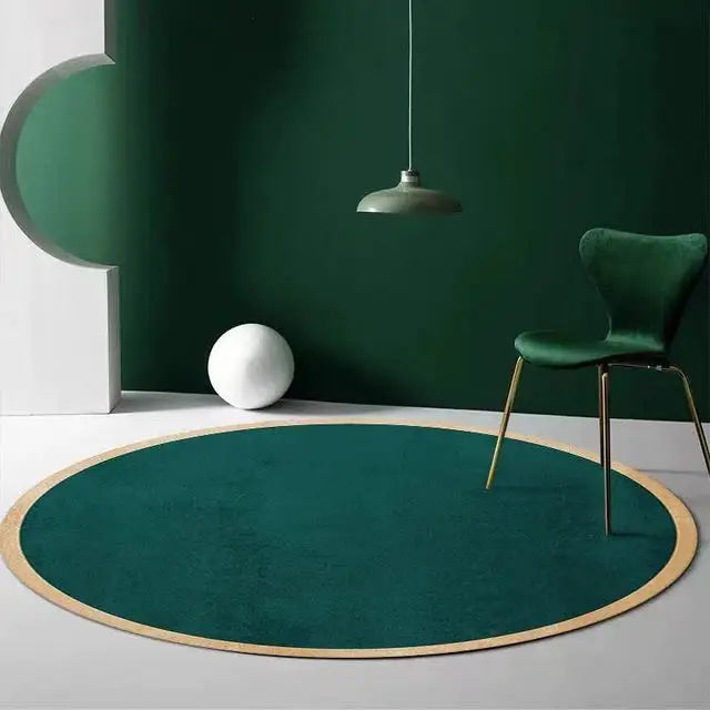 Navak Carpet Nordic Style Round Carpets for Living Room Decoration Bedroom Decor Rugs Non-slip Carpet Sofa Area Rug Home Thicken Floor Mats
