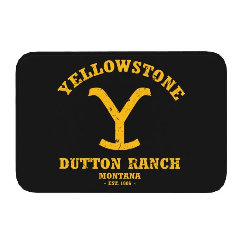 Navak Carpet Yellowstone Fußmatte für die Vordertür, rutschfest, für den Innenbereich, schnelltrocknend, Dutton Ranch, Fußmatte, für Küche, Balkon, Eingangsbereich, Teppich
