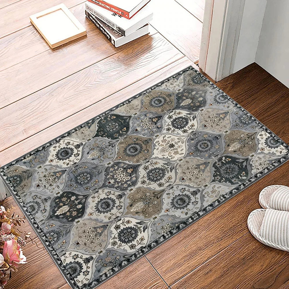Navak Carpet Exclusive Picks Vintage Persian Style Living Room Carpet Machine Washable Washable Floor Mat Light and Comfortable Bedroom Bedside Rugs