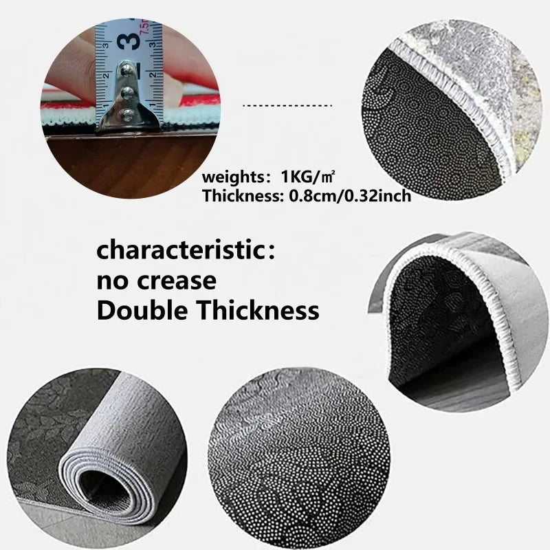Navak Carpet Exclusive Picks Upgrade-Material im skandinavischen Stil, leichter Luxus-Wohnzimmerteppich, schmutzabweisend, Sofa-/Couchtischkissen, Heimteppich