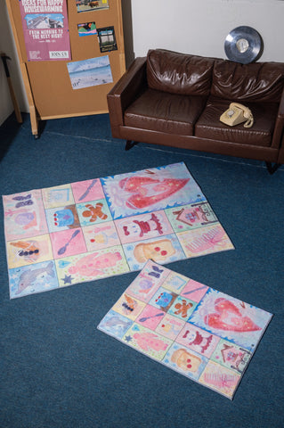 Navak Carpet Exclusive Picks Cartoon Weicher Teppich Teenager-Mädchen Schlafzimmer Nachttisch Teppich Kinderzimmer Dekoration Wohnzimmer Bodenmatte Heimdekoration