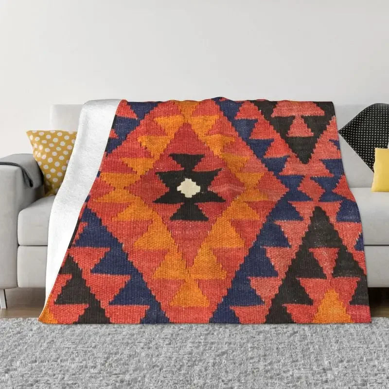 Navak Teppich Sofa Fleece Baluch Flachgewebe Antiker Afghanistan Teppich Überwurfdecke Warmer Flanell Türkischer Kelim Ethnische Kunst Decken Tagesdecken