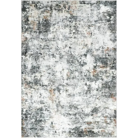 Navak Carpet 8x10 Teppiche, moderner abstrakter waschbarer Teppich für das Wohnzimmer, schmutzabweisender, fusselfreier Used-Look