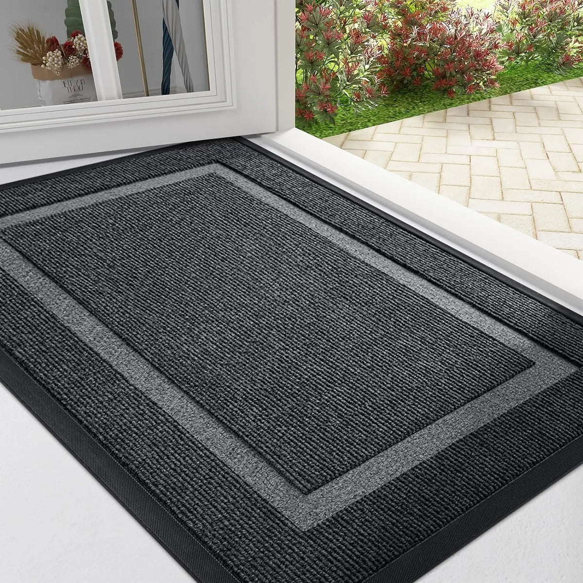 Navak Carpet Kitinjoy Fußmatte für die Eingangstür, für den Innenbereich, Küche, rutschfeste Fußmatte für den Eingangsbereich, hochwertiger Teppich mit niedrigem Profil, Willkommensmatte für die Vordertür