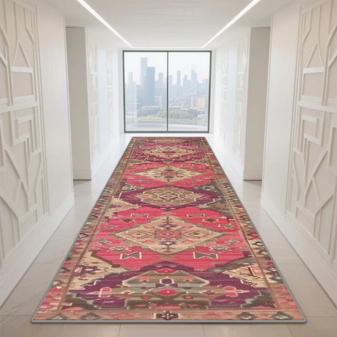 Navak Carpet Morocco Hall Corridor Carpet Non-slip Washable Home Runner Stairway Rug Outdoors Aisle The Long Corridor Mat Customizable Lobby