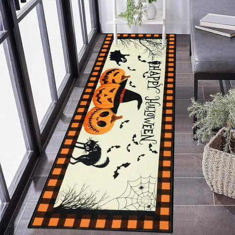 Navak Teppich Halloween Horror Kürbis Küche Flur Balkon Teppiche Wohnkultur Schlafzimmer Nachttisch Fußmatte Badezimmer Waschküche Anti-Rutsch-Matte