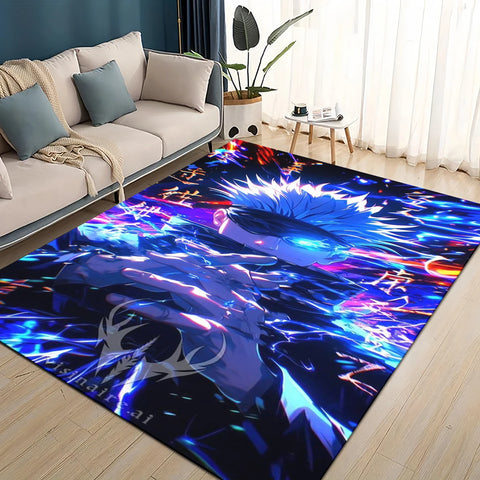 Navak Teppich, 3D-Cartoon, Jujutsu Kaisen, Anime, Itadori Yuj, Teppich für Wohnzimmer, Schlafzimmer, Heimsofa, Dekoration, Kinderspiel, rutschfeste Bodenmatte