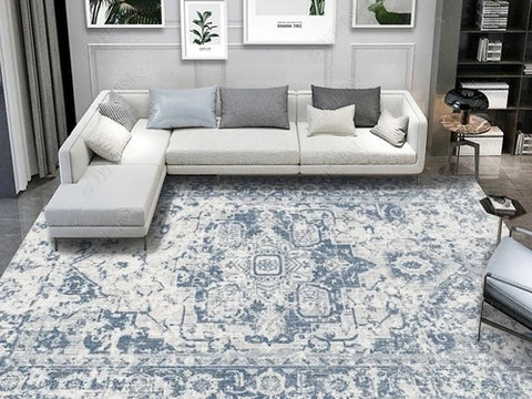 Navak Teppich KristallsamtteppichBohemian Muster Dekorativer Wohnzimmerteppich Tribal Style Marokkanischer Luxus Persischer Schlafzimmerteppich Geometrisch A