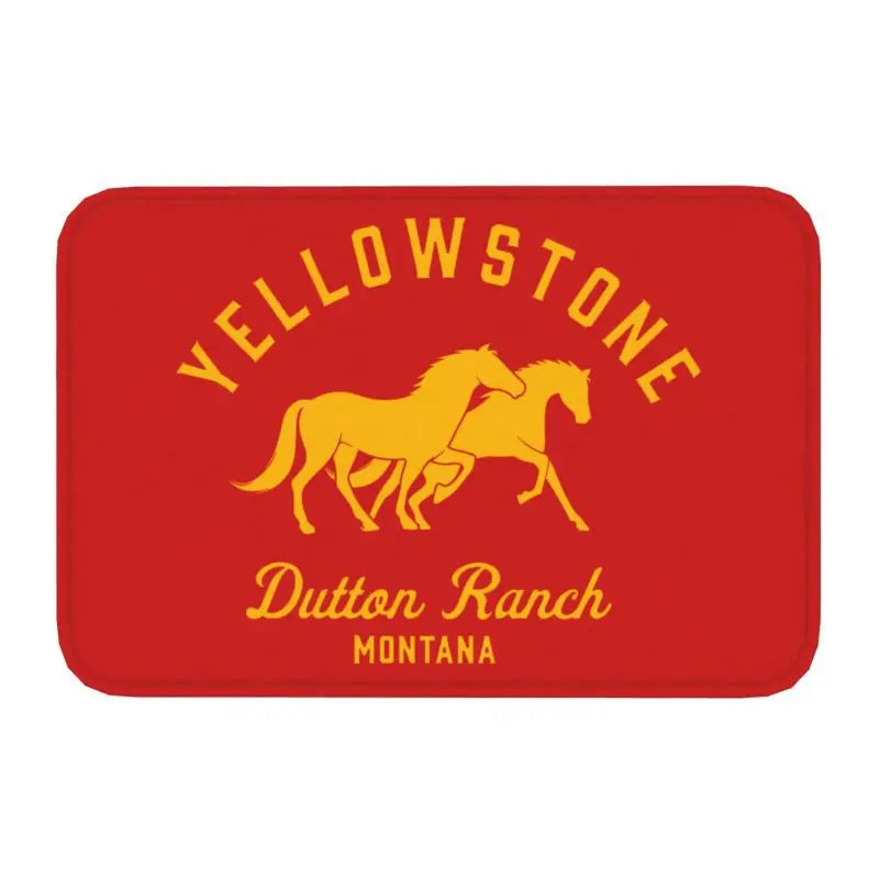 Navak Carpet Yellowstone Fußmatte für die Vordertür, rutschfest, für den Innenbereich, schnelltrocknend, Dutton Ranch, Fußmatte, für Küche, Balkon, Eingangsbereich, Teppich