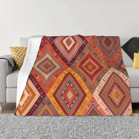 Navak Teppich Sofa Fleece Baluch Flachgewebe Antiker Afghanistan Teppich Überwurfdecke Warmer Flanell Türkischer Kelim Ethnische Kunst Decken Tagesdecken