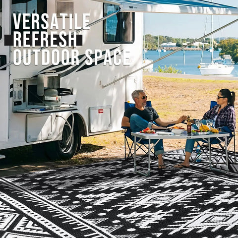 Navak Carpet Kitinjoy Outdoor Rugs Waterproof Reversible Outdoor Plastic Straw Rugs Boho PatioIndoor Carpets RV Mat For Family Camp Picnic