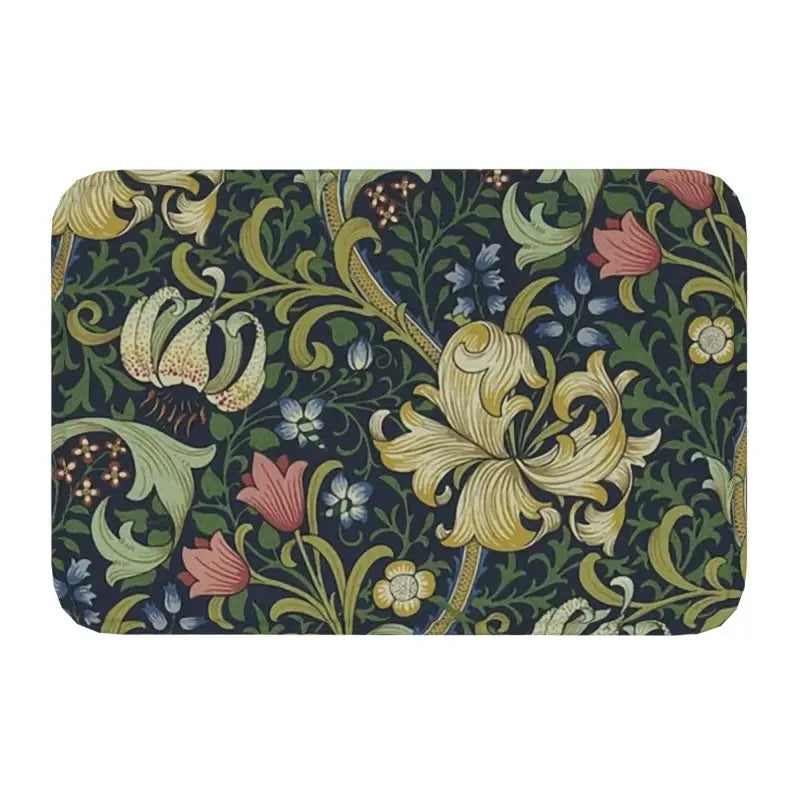 Navak Teppich Custom William Morris Compton Floral Jugendstil Muster Fußmatte Bad Tür Bodenmatte Textil Muster Toilette Teppich Teppich Footpad