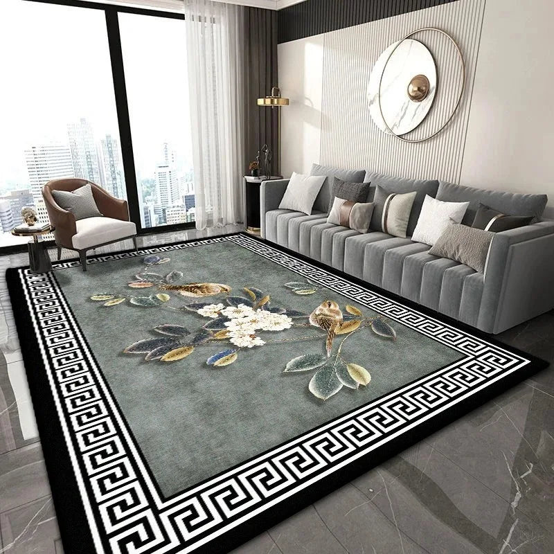 Navak Carpet Chinesischer klassischer Teppich für leicht zu reinigende Wohnzimmer-Couchtische und Schlafzimmer-Garderoben, rutschfeste Dekoration