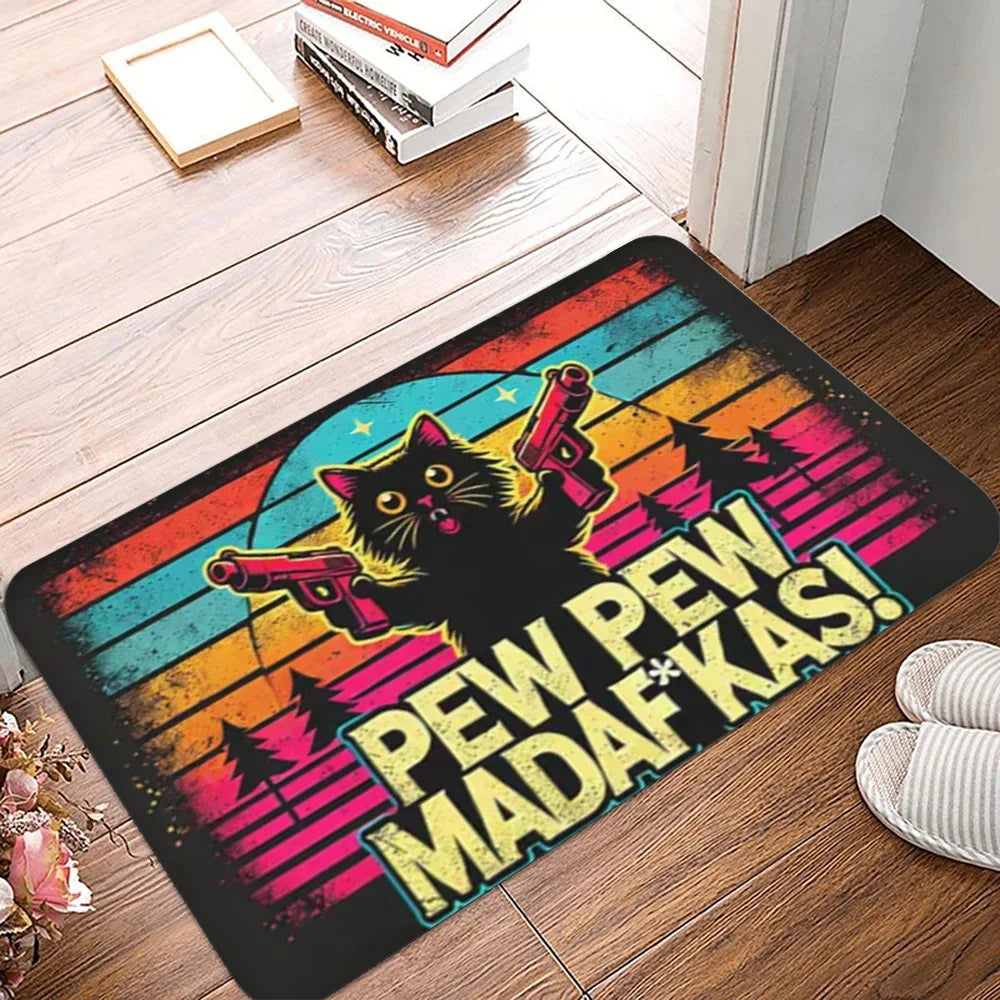 Navak Teppich 1 Stück Teppichmustermatte Outdoor rutschfest Katzenteppich Schmutzabweisend Fußmatte Badezimmer Eingangsdekoration Maschinenwaschbar