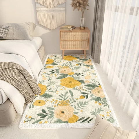 Navak Teppich, pastoraler Stil, weiche Bodenmatte für das Bett, waschbare Teppiche für das Wohnzimmer, dicker Plüsch, Schlafzimmer-Dekor-Teppich, flauschig, weich, Lounge-Teppich