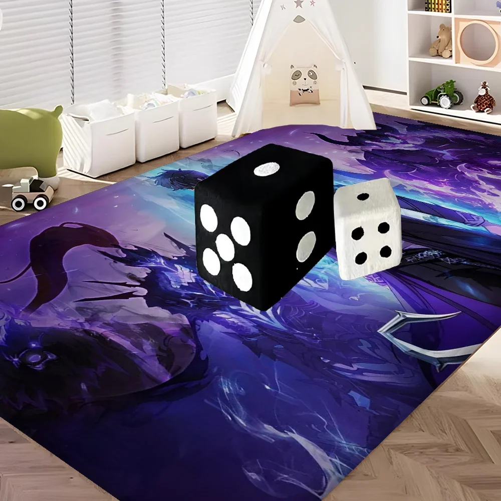 Navak Carpet Anime Solo L-Leveling Gaming-Fußmatte für den Eingangsbereich, waschbar, rutschfest, für Wohnzimmer, Sofa, Stühle, Bereichsmatte, Küche, Willkommens-Fußmatte
