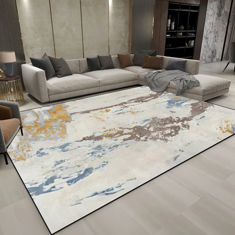 Navak Carpet Modern Decoration Abstract Carpets Living Room Light Luxury Carpet Home Sofa Grey Floor Mat Washable Bedroom Cloakroom Soft Rugs