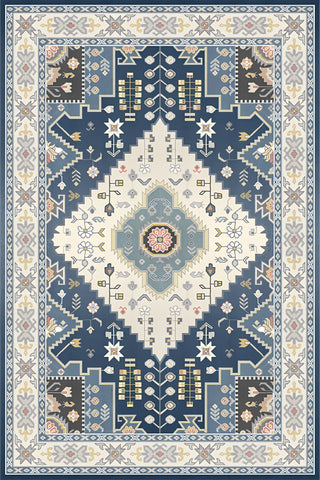 Navak Teppich Retro Nordisches Boho-Muster Teppich Wohnzimmerdekor Sofa Teppich Schlafzimmer Nachttisch Weicher Teppich Küche Esstisch Bodenmatte Fußmatte