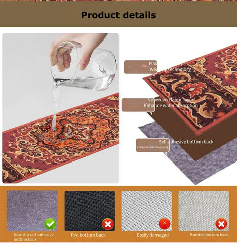 Navak Carpet 10 Stück Treppenstufen-Teppich, rutschfeste Treppenmatten für den Innenbereich, Läufer für Holzstufen, Schutzteppich-Abdeckungspolster, Treppen für Kinder und ältere Menschen