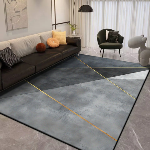 Navak Teppich, moderner geometrischer Teppich, Wohnzimmer, luxuriös, 160 x 230, große Teppiche für die Schlafzimmerdekoration, weiche, rutschfeste Bodenmatte für Kinderzimmer