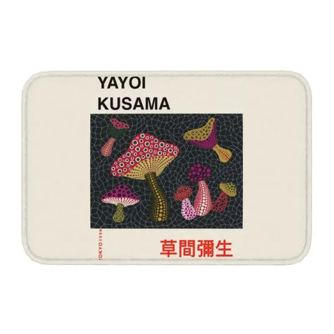 Navak Carpet Custom Yayoi Kusama Abstrakte Malerei Fußmatte Rutschfeste Eingangsbereich Badezimmer Küche Tür Bodenmatte Garage Teppich Fußpolster