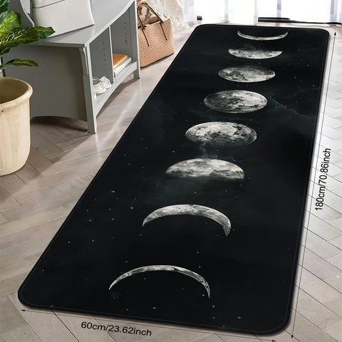 Navak Teppich Mondphasen Willkommen Eingang Fußmatte Home Decor Küche Flur Balkon Teppiche Badezimmer rutschfeste Matte Küche Läufer Teppich Dekor