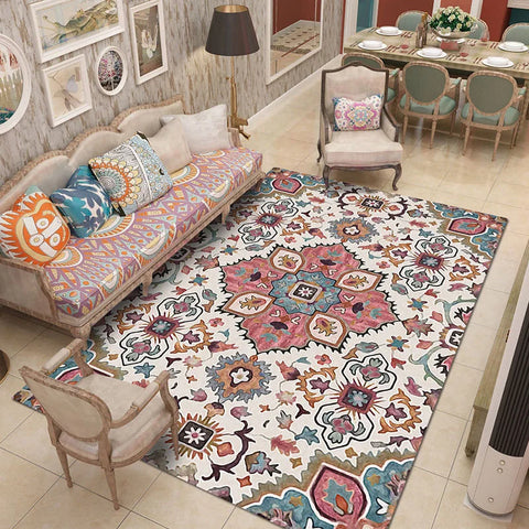 Navak Carpet Bohemian Persian Style Carpets for Living Room Morocco Bedroom Decor Carpet Large Area Rugs Lounge Rug Home Non-slip Floor Mat