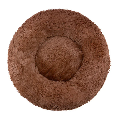 Navak Carpet 40–90 cm, rundes Haustierbett für große Hunde, superweiches Katzenbett, langes Plüsch-Hundehaus für mittelgroße Hunde, warmes Winterschlafbett