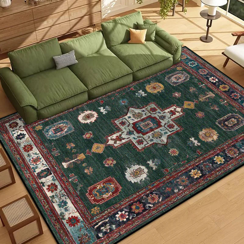 Navak-Teppich, persischer Stil, Bordüren-Design, Wohnzimmerteppich, weich, rutschfest, Schlafzimmer-Dekor-Teppich, leicht zu reinigen, Eingangstürmatte, maschinenwaschbar