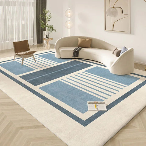 Navak Teppich, Wohnzimmerdekoration im Wabi-Sabi-Stil, Plüschteppich, leichte Luxusteppiche für Schlafzimmer, flauschig, weich, dick, waschbare Bodenmatte
